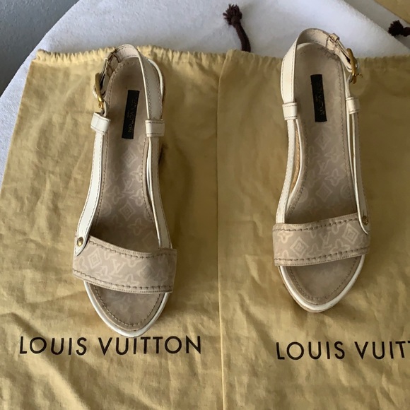 Louis Vuitton Monogram wedges! Rare - Picture 6 of 11